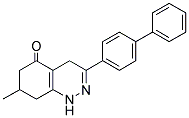 7-METHYL-3-(4-PHENYLPHENYL)-1,4,6,7,8-PENTAHYDROCINNOLIN-5-ONE Struktur