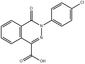 3-(4-CHLOROPHENYL)-4-OXO-3,4-DIHYDRO-1-PHTHALAZINECARBOXYLIC ACID Struktur