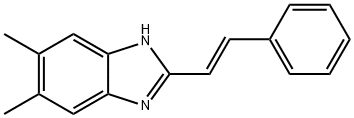 5,6-DIMETHYL-2-STYRYL-1H-1,3-BENZIMIDAZOLE Struktur