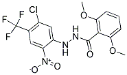 N'1-[5-CHLORO-2-NITRO-4-(TRIFLUOROMETHYL)PHENYL]-2,6-DIMETHOXYBENZENE-1-CARBOHYDRAZIDE Struktur