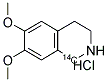 6,7-DIMETHOXY-1,2,3,4-TETRAHYDRO-ISOQUINOLINE HYDROCHLORIDE, [1-14C] Struktur