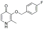 3-[(4-FLUOROBENZYL)OXY]-2-METHYL-4(1H)-PYRIDINONE Struktur