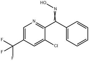 [3-CHLORO-5-(TRIFLUOROMETHYL)-2-PYRIDINYL](PHENYL)METHANONE OXIME Struktur