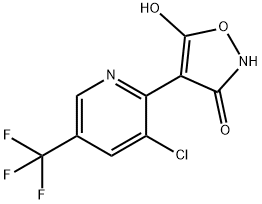 4-[3-CHLORO-5-(TRIFLUOROMETHYL)-2-PYRIDINYL]-3,5-ISOXAZOLEDIOL Struktur