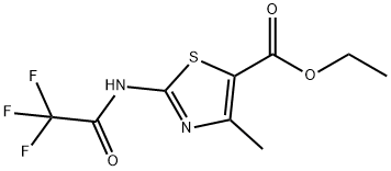 ETHYL 5-METHYL-3-(2,2,2-TRIFLUOROACETYLAMINO)-2,4-THIAZOLECARBOXYLATE Struktur