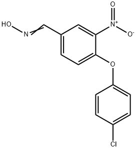 4-(4-CHLOROPHENOXY)-3-NITROBENZENECARBALDEHYDE OXIME Struktur