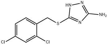 3-[(2,4-DICHLOROBENZYL)SULFANYL]-1H-1,2,4-TRIAZOL-5-AMINE Struktur