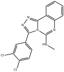 3-(3,4-DICHLOROPHENYL)-N-METHYL[1,2,4]TRIAZOLO[4,3-C]QUINAZOLIN-5-AMINE Struktur