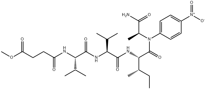 MEOSUC-VAL-VAL-ILE-ALA-PNA Struktur