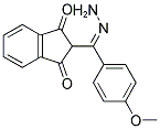 2-(2-AZA-1-(4-METHOXYPHENYL)-2-(AMINO)VINYL)INDANE-1,3-DIONE Struktur