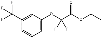 ETHYL 2,2-DIFLUORO-2-[3-(TRIFLUOROMETHYL)PHENOXY]ACETATE Struktur