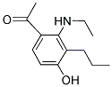 1-[2-(ETHYLAMINO)-4-HYDROXY-3-PROPYLPHENYL]ETHAN-1-ONE Struktur