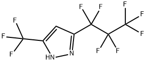 5-(TRIFLUOROMETHYL)-3-(HEPTAFLUOROPROPYL)PYRAZOLE Struktur