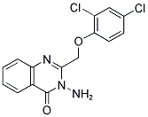 3-AMINO-2-[(2,4-DICHLOROPHENOXY)METHYL]-3,4-DIHYDROQUINAZOLIN-4-ONE Struktur