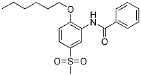 N-[2-(N-HEXYLOXY)-5-(METHYLSULPHONYL)PHENYL]BENZAMIDE Struktur