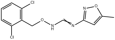 N'-[(2,6-DICHLOROBENZYL)OXY]-N-(5-METHYL-3-ISOXAZOLYL)IMINOFORMAMIDE Struktur