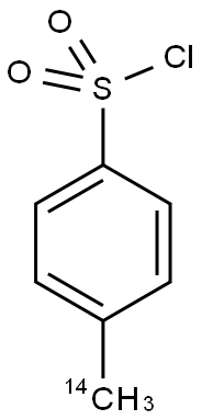 4-TOLUENESULFONYL CHLORIDE [METHYL-14C] Struktur