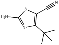 2-AMINO-4-(TERT-BUTYL)-1,3-THIAZOLE-5-CARBONITRILE Struktur