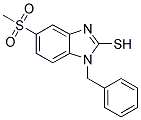 1-BENZYL-5-(METHYLSULPHONYL)-(1H)-BENZIMIDAZOLE-2-THIOL Struktur