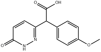 2-(6-HYDROXY-3-PYRIDAZINYL)-2-(4-METHOXYPHENYL)ACETIC ACID Struktur