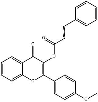 2-(4-METHOXYPHENYL)-4-OXO-4H-CHROMEN-3-YL 3-PHENYLACRYLATE Struktur