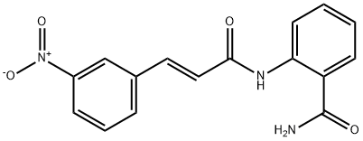 2-(3-(3-NITROPHENYL)PROP-2-ENOYLAMINO)BENZAMIDE Struktur