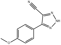 5-(4-METHOXYPHENYL)-2H-1,2,3-TRIAZOLE-4-CARBONITRILE Struktur