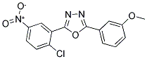 2-(2-CHLORO-5-NITROPHENYL)-5-(3-METHOXYPHENYL)-1,3,4-OXADIAZOLE Struktur