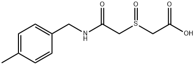 2-((2-[(4-METHYLBENZYL)AMINO]-2-OXOETHYL)SULFINYL)ACETIC ACID Struktur