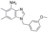 1-(3-METHOXYBENZYL)-5,6-DIMETHYL-1H-1,3-BENZIMIDAZOL-4-AMINE Struktur