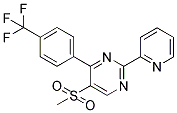 5-(METHYLSULPHONYL)-2-(2-PYRIDINYL)-4-[4-(TRIFLUOROMETHYL)PHENYL]PYRIMIDINE Struktur