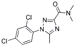 1-(2,4-DICHLOROPHENYL)-N,N,5-TRIMETHYL-1H-1,2,4-TRIAZOLE-3-CARBOXAMIDE Struktur