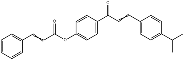 4-[3-(4-ISOPROPYLPHENYL)ACRYLOYL]PHENYL 3-PHENYLACRYLATE Struktur