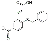 3-[2-(BENZYLTHIO)-5-NITROPHENYL]ACRYLIC ACID Struktur