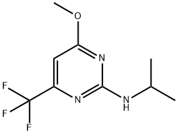 N-ISOPROPYL-4-METHOXY-6-(TRIFLUOROMETHYL)-2-PYRIMIDINAMINE Struktur