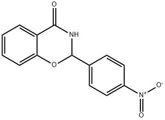 2-(4-NITRO-PHENYL)-2,3-DIHYDRO-BENZO[E][1,3]-OXAZIN-4-ONE Struktur