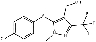 [5-[(4-CHLOROPHENYL)SULFANYL]-1-METHYL-3-(TRIFLUOROMETHYL)-1H-PYRAZOL-4-YL]METHANOL Struktur