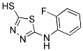 5-(2-FLUORO-PHENYLAMINO)-[1,3,4]THIADIAZOLE-2-THIOL Struktur