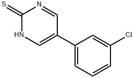 5-(3-CHLOROPHENYL)-2-PYRIMIDINETHIOL Struktur