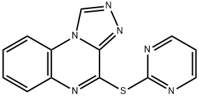 2-PYRIMIDINYL [1,2,4]TRIAZOLO[4,3-A]QUINOXALIN-4-YL SULFIDE Struktur