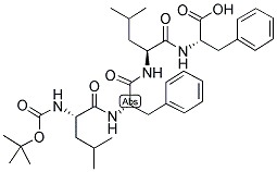 BOC-LEU-PHE-LEU-PHE-OH Struktur