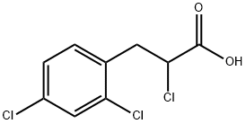 2-CHLORO-3-(2,4-DICHLOROPHENYL)PROPANOIC ACID Struktur