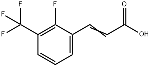 2-FLUORO-3-(TRIFLUOROMETHYL)CINNAMIC ACID Struktur