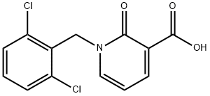 1-(2,6-DICHLOROBENZYL)-2-OXO-1,2-DIHYDRO-3-PYRIDINECARBOXYLIC ACID Struktur