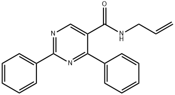 N-ALLYL-2,4-DIPHENYL-5-PYRIMIDINECARBOXAMIDE Struktur