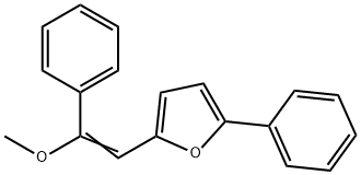 2-(2-METHOXY-2-PHENYLVINYL)-5-PHENYLFURAN Struktur