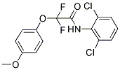 N-(2,6-DICHLOROPHENYL)-2,2-DIFLUORO-2-(4-METHOXYPHENOXY)ACETAMIDE Struktur