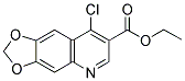 ETHYL 8-CHLORO[1,3]DIOXOLO[4,5-G]QUINOLINE-7-CARBOXYLATE Struktur