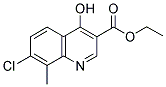 7-CHLORO-4-HYDROXY-8-METHYLQUINOLINE-3-CARBOXYLIC ACID ETHYL ESTER Struktur