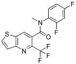 N-(2,4-DIFLUOROPHENYL)-N-METHYL-5-(TRIFLUOROMETHYL)THIENO[3,2-B]PYRIDINE-6-CARBOXAMIDE Struktur